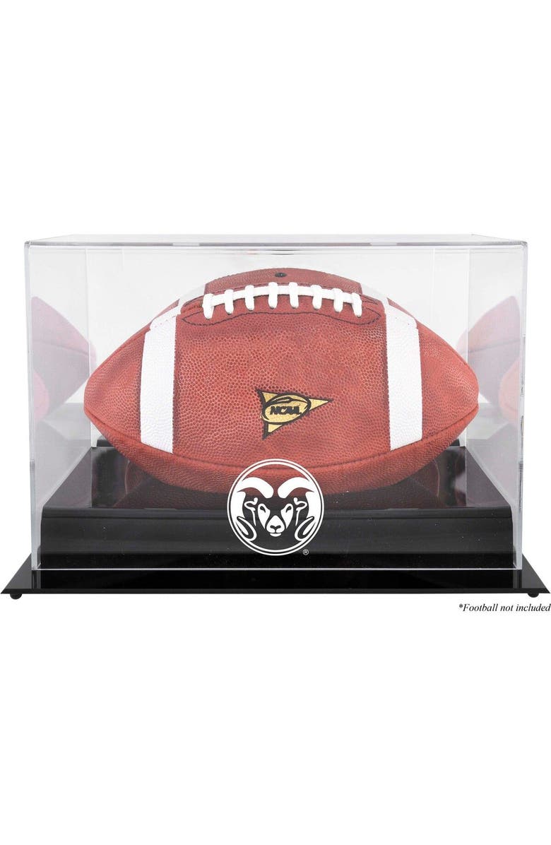 FANATICS AUTHENTIC Colorado State Rams Black Base Football Display Case, Main, color, 