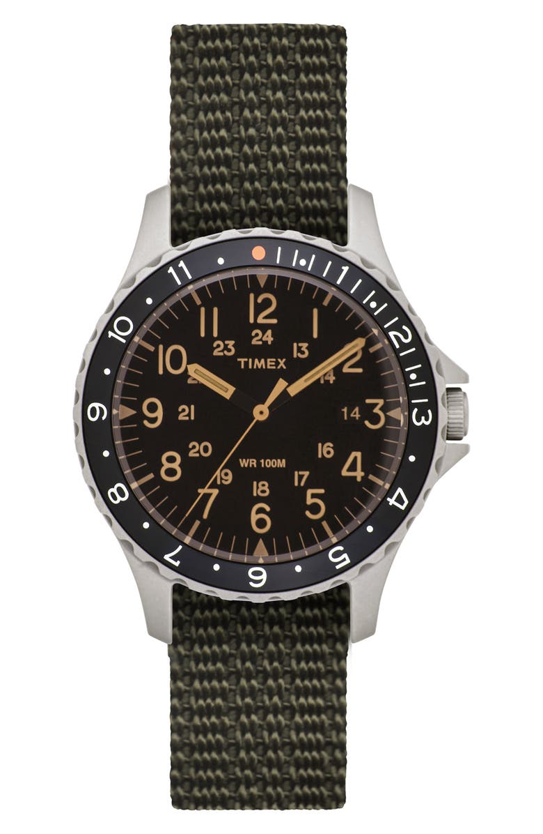 Timex<sup>®</sup> ARCHIVE Navi Ocean Reversible NATO Strap Watch, 38mm, Main, color, 
