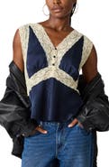 Steve Madden Elinor Lace Accent Top