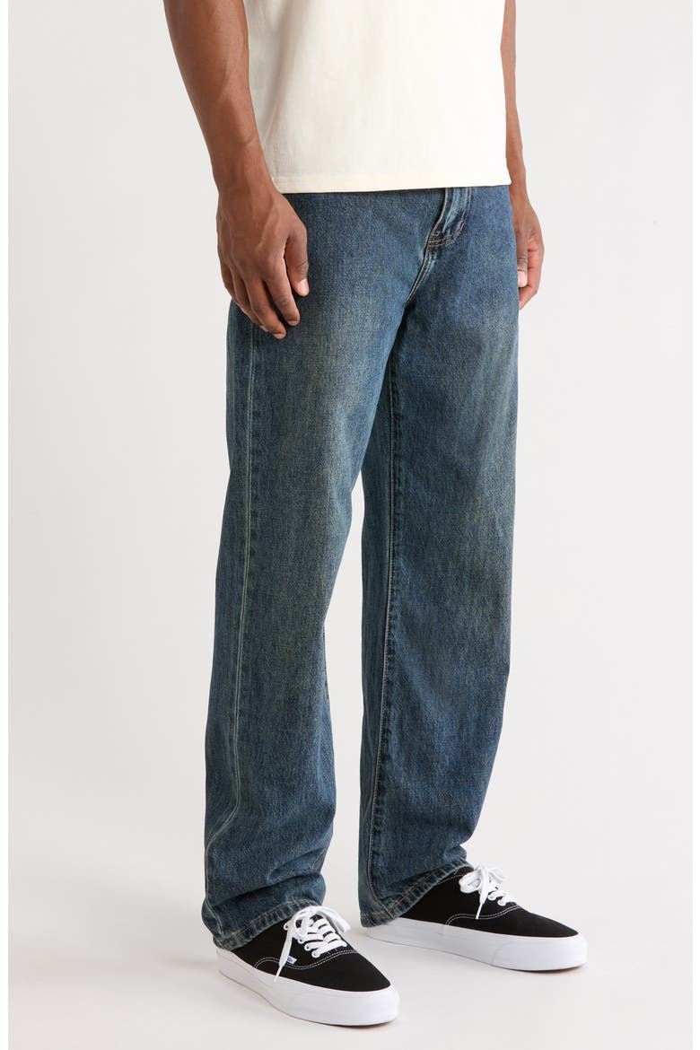 Jair Relaxed Straight Leg Jeans, Alternate, color, DARK INDIGO