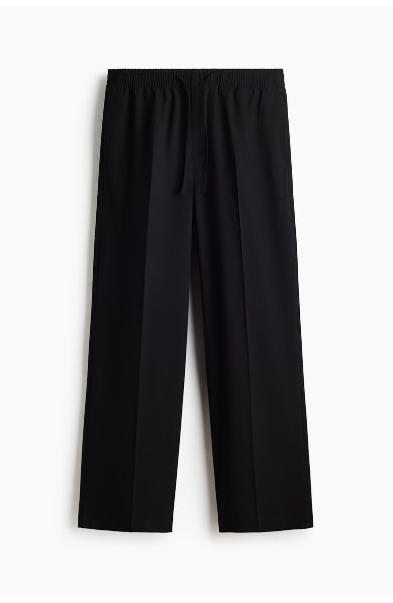 H&M Loose Fit Trousers, Main, color, Black