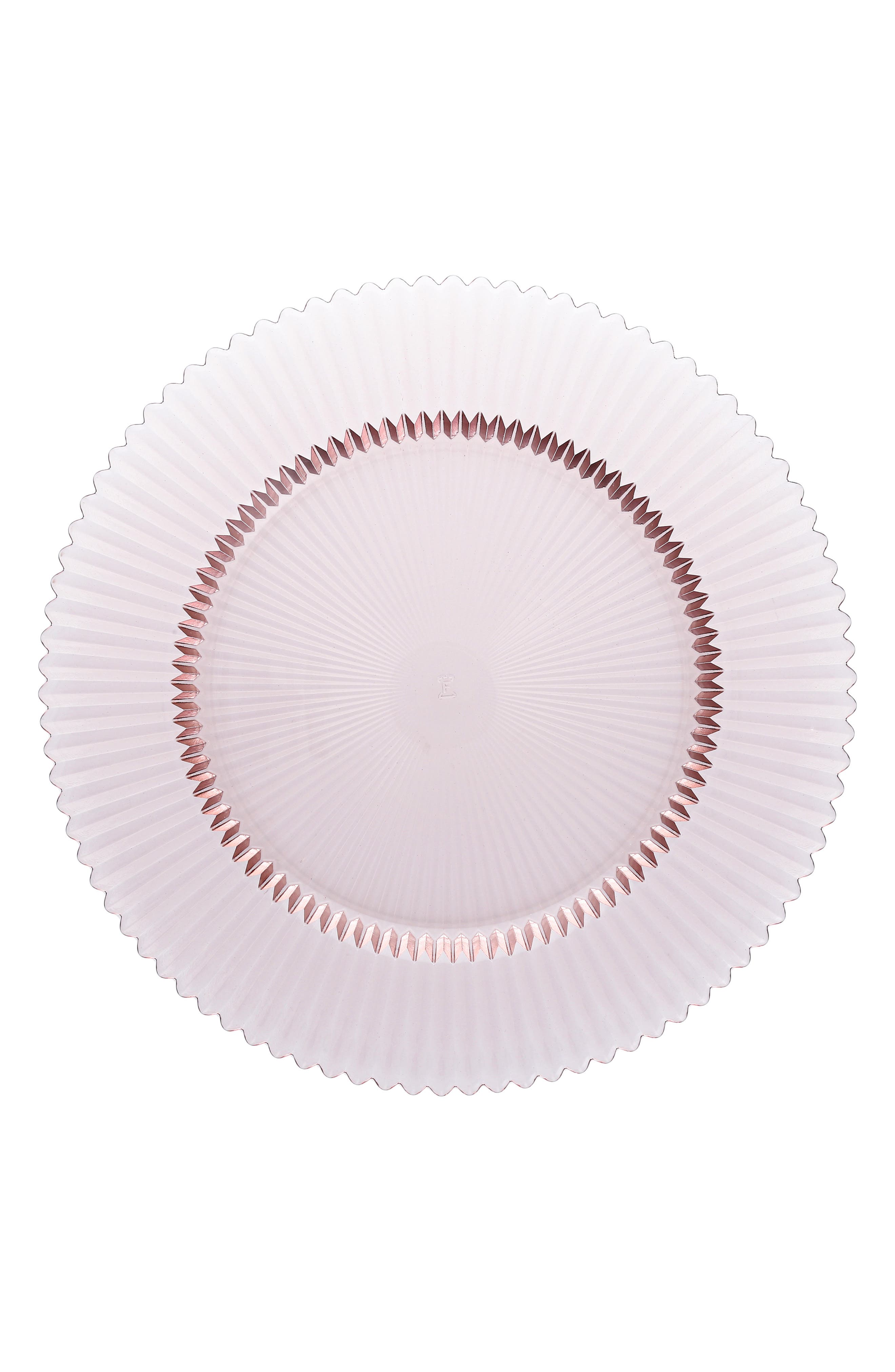 Fortessa Archie Set of 4 Charger Plates in Pink 