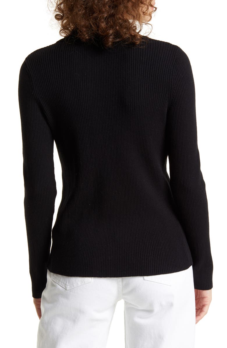 & Other Stories Collared V-Neck Rib Cardigan, Alternate, color,