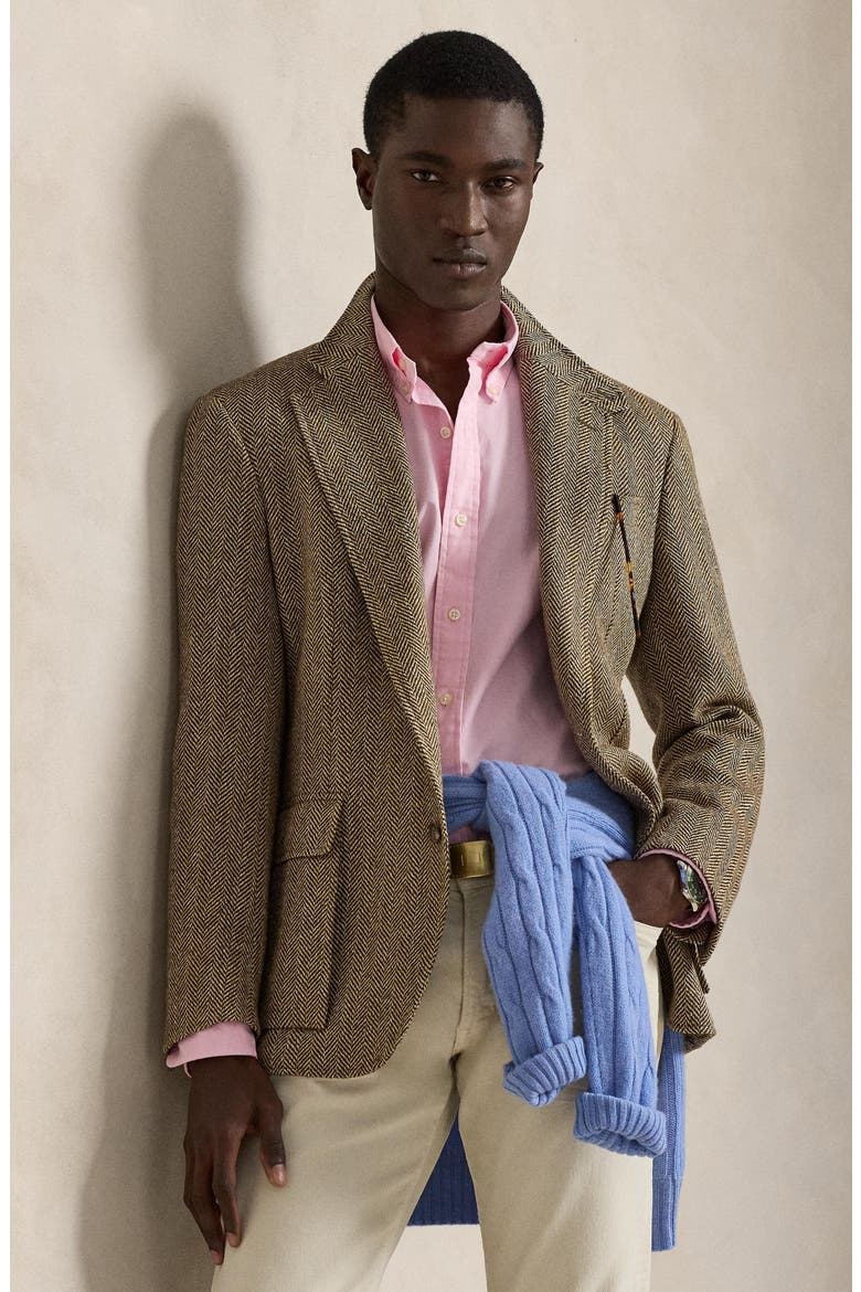 Classic Fit Garment-Dyed Oxford Shirt, Alternate, color, CARMEL PINK