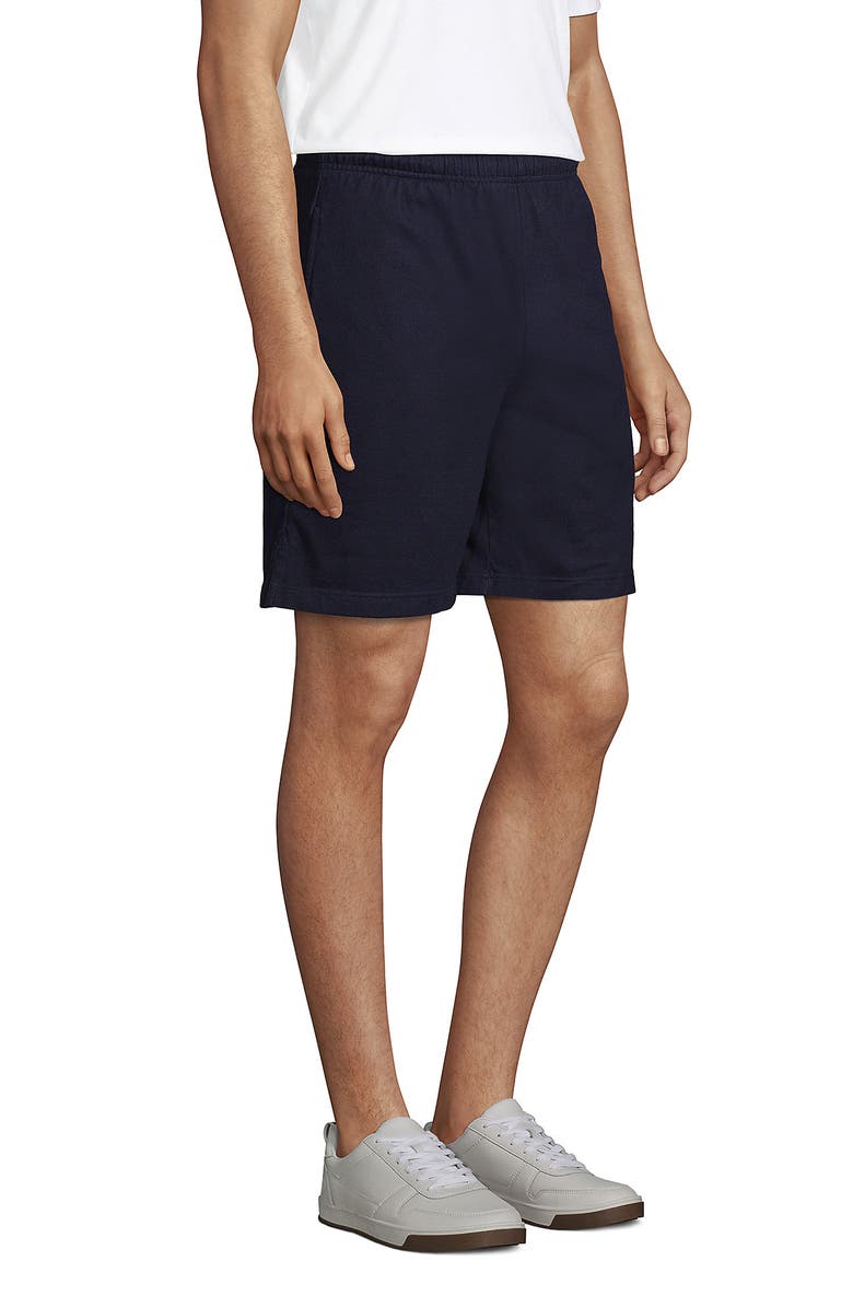Lands' End Jersey Knit Short, Alternate, color, Radiant Navy
