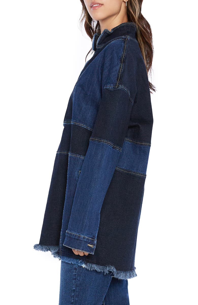 Wash Lab Denim Popover Denim Shirt Jacket, Alternate, color, 