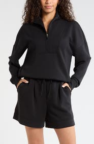 Zella Soft Luxe Half Zip Pullover