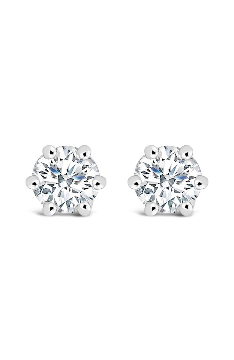 Haus of Brilliance 14K White Gold 1/2 Cttw Lab-Grown Diamond Stud Earrings, Main, color, White
