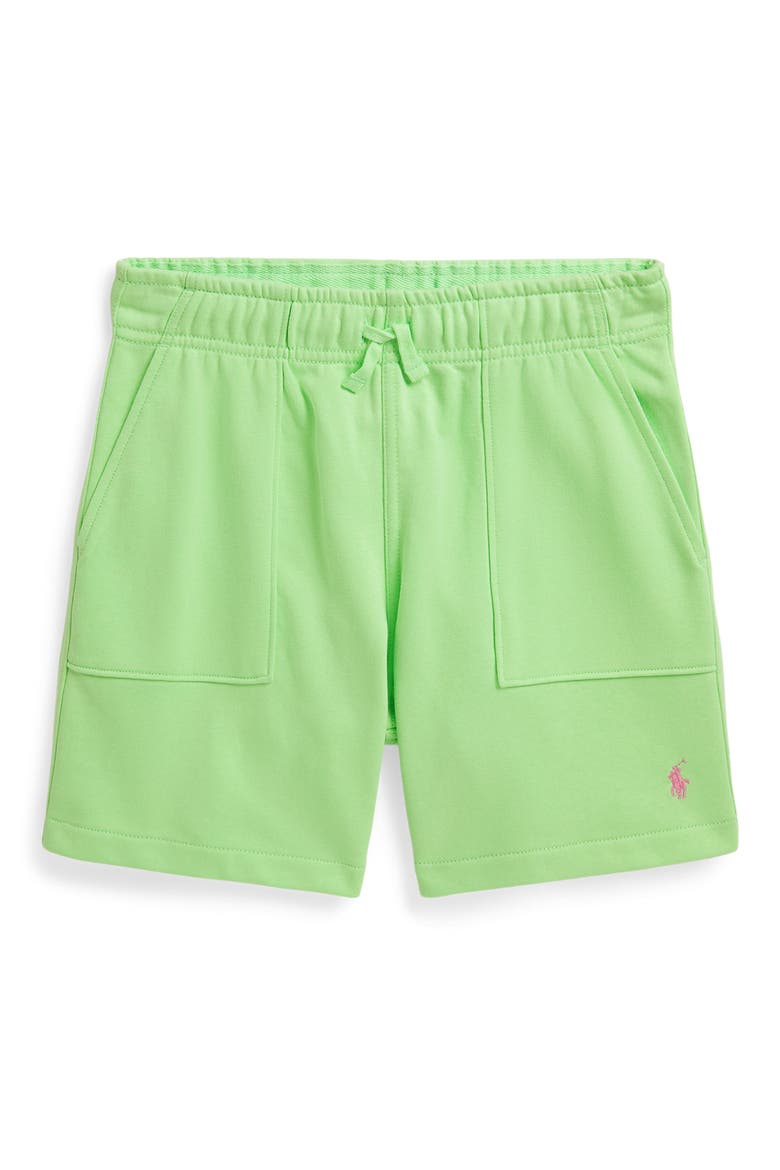 Kids' Easy French Terry Shorts, Main, color, KEY LIME