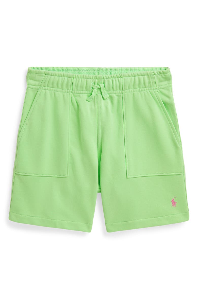 Polo Ralph Lauren Kids' Easy French Terry Shorts, Main, color, Key Lime
