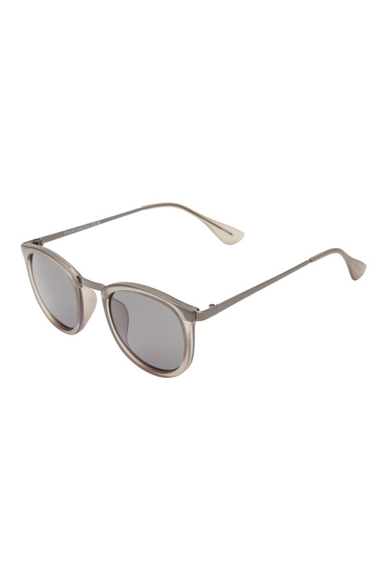 Combo 48.5mm Round Sunglasses, Alternate, color, MATTE GREY