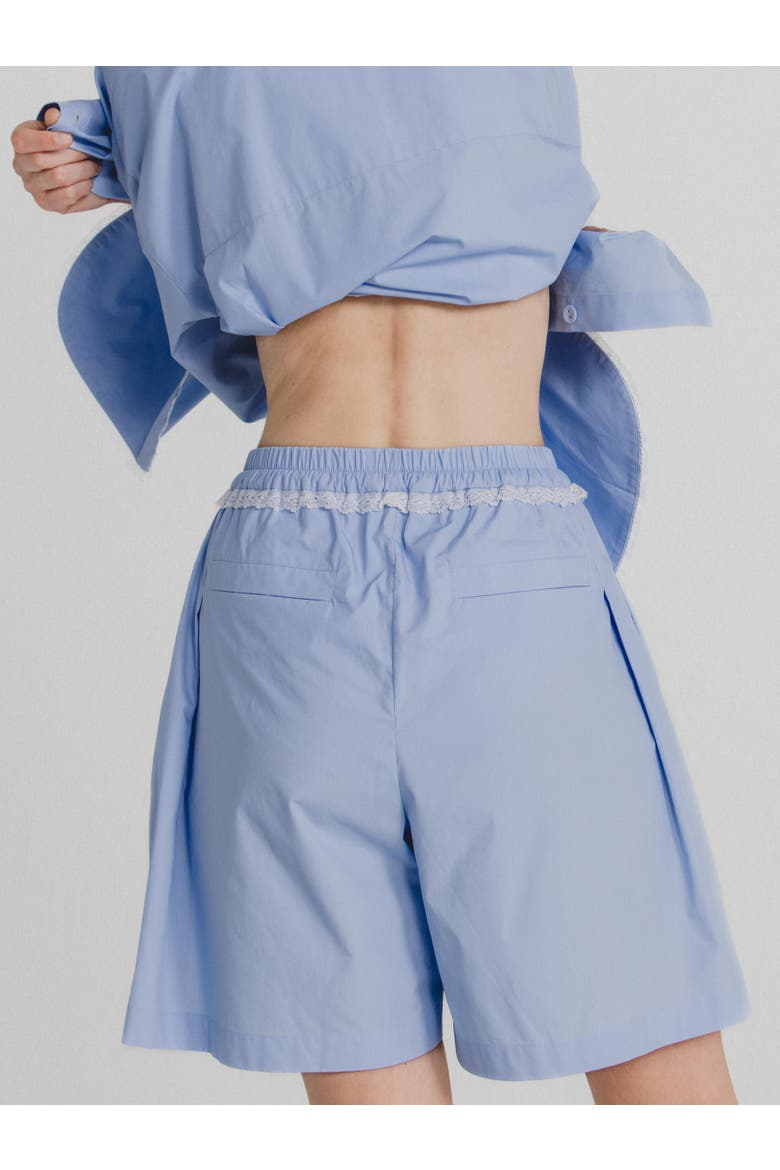 Poplin Shorts, Alternate, color, Sky Blue