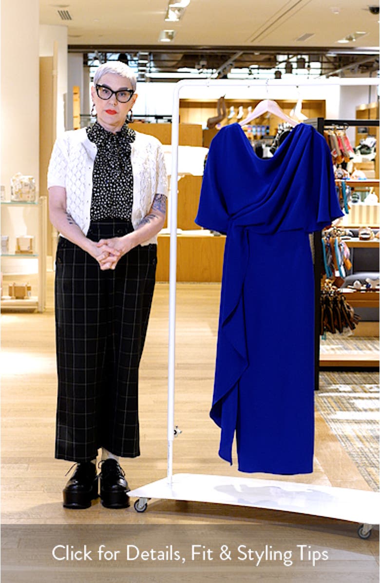 Drape Bodice Cocktail Dress, sales video thumbnail