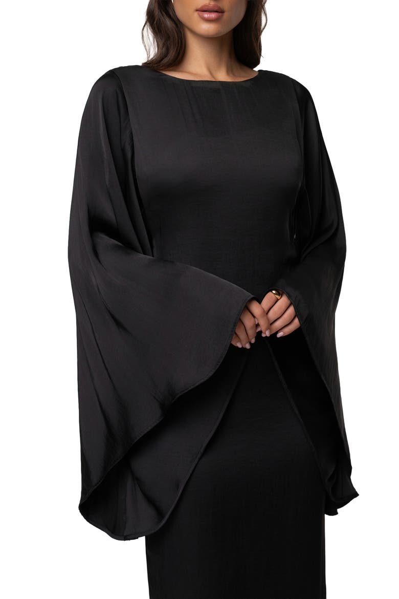 Soft Current Maxi Dress, Alternate, color, Black