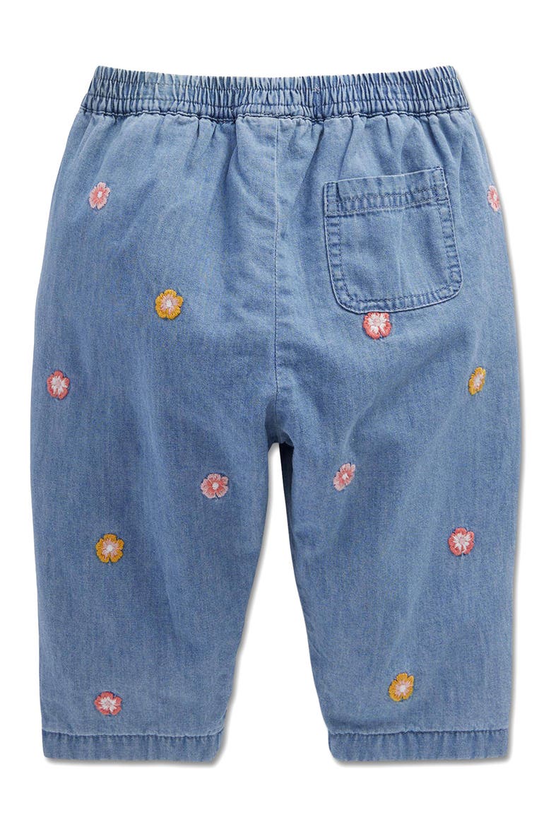 Kids' Embroidered Chambray Trousers, Alternate, color, EMBROIDERED CHAMBRAY