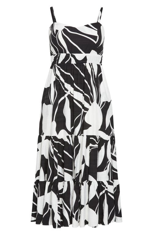 City Chic Kehlani Print Sleeveless Maxi Dress