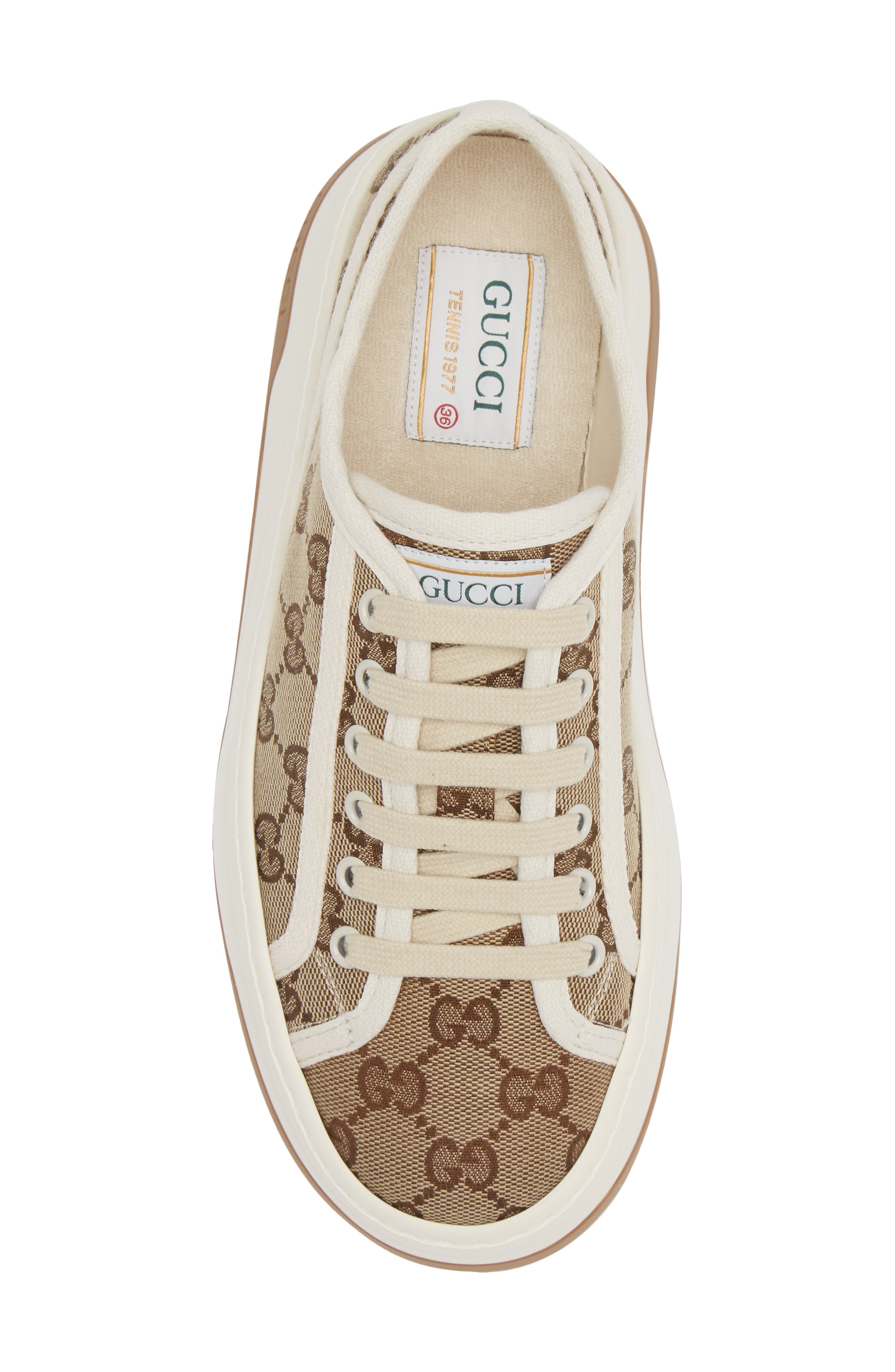 Gucci GG Canvas Platform Sneaker, Alternate, color, 