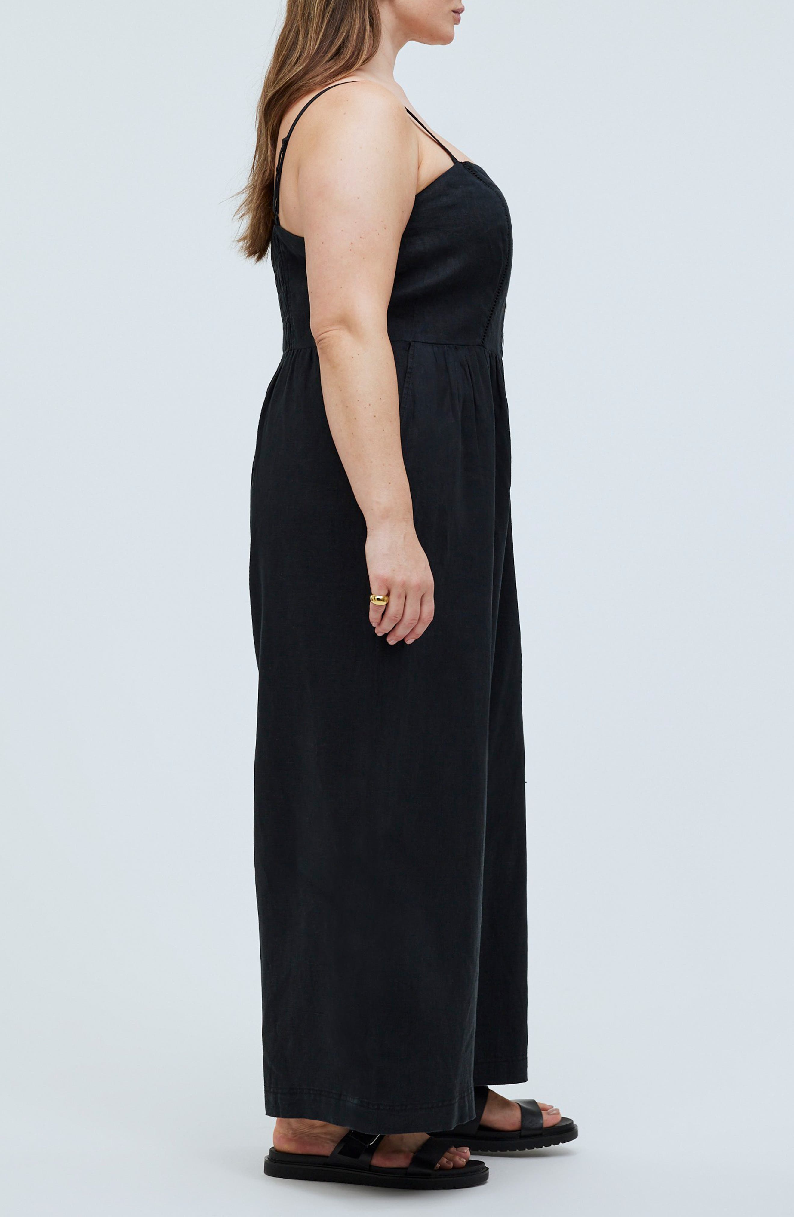 Madewell Sleeveless Wide Leg Linen Jumpsuit (Women) | Nordstrom