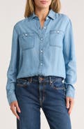 Tailor Vintage Loose Fit Denim Button-Up Shirt