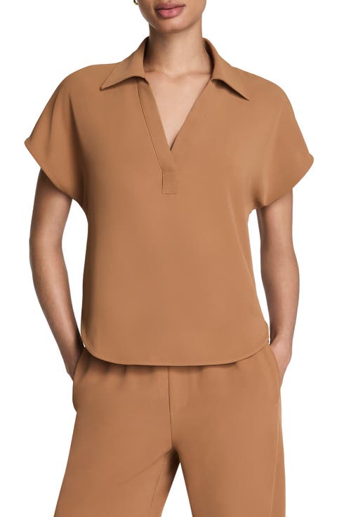 Oversize Short Sleeve Collared Shirt