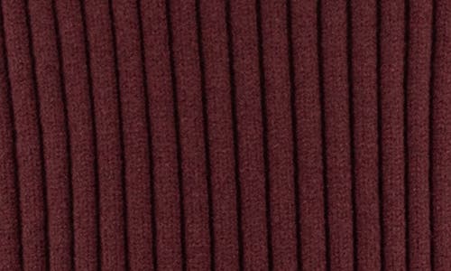 Kut From The Kloth Hera Mock Neck Rib Sweater In Burgundy