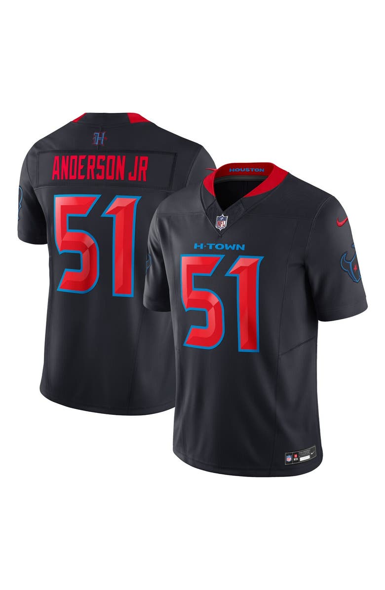 Nike Men
s Nike Will Anderson Jr. Navy Houston Texans 2nd Alternate Vapor F.U.S.E. Limited Jersey, Main, color, Navy