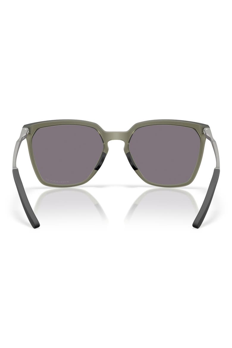 57mm Prizm™ Polarized Rectangular Sunglasses, Alternate, color, MATTE OLIVE / GREY POLAR
