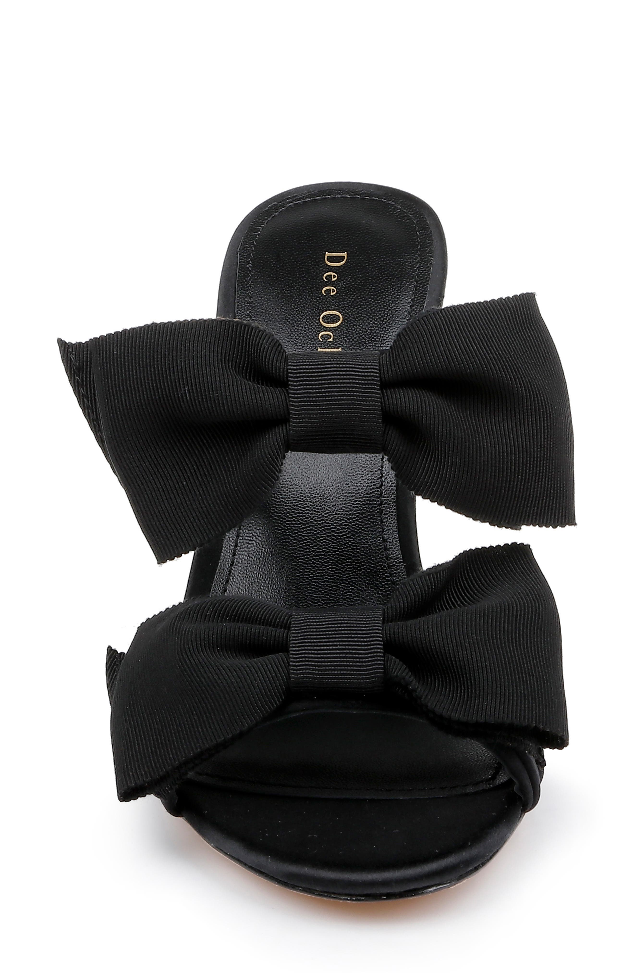 Dee Ocleppo Burgundy Double Bow Slide Sandal, Alternate, color, 