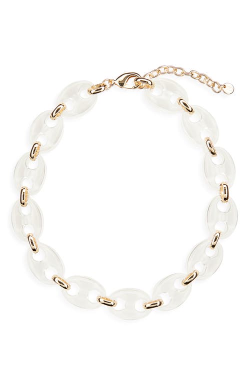 Nordstrom Resin Mariner Link Necklace In White