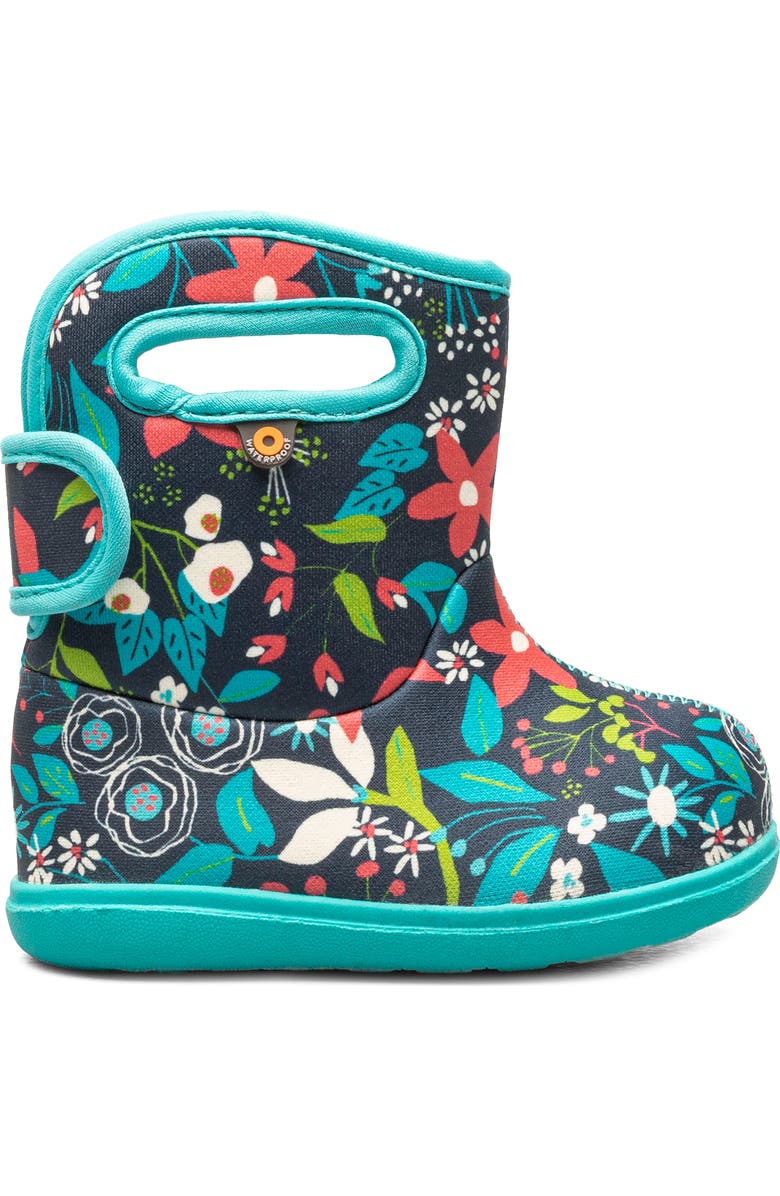 Bogs Baby Bogs II Cartoon Flower Insulated Waterproof Boot, Alternate, color,