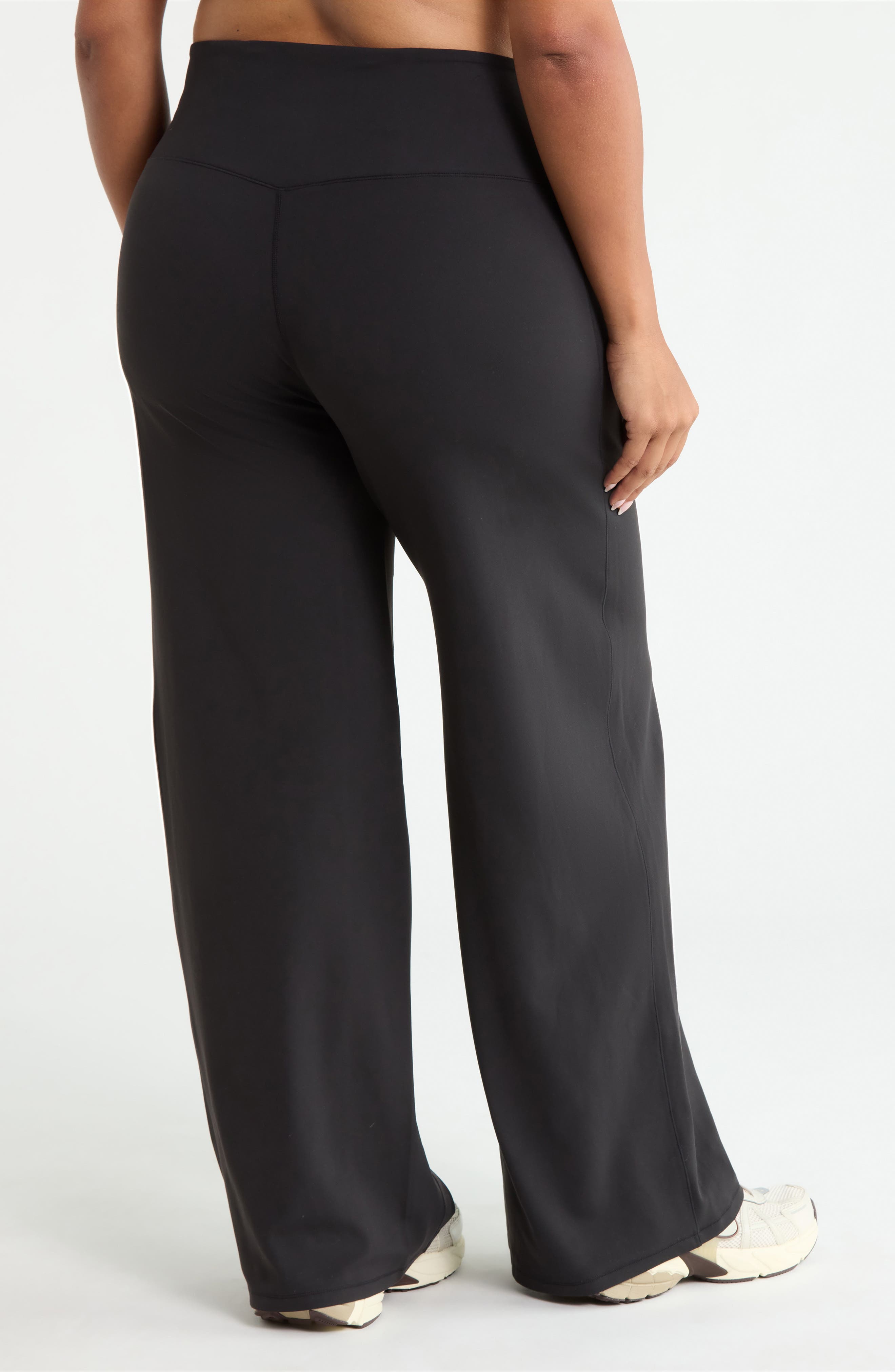Zella Zen High Waist Wide Leg Pants (Women) | Nordstrom