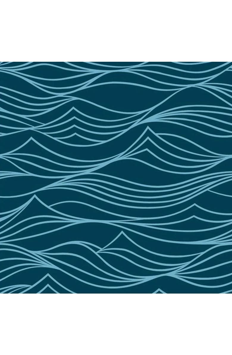 Shiki Wrap Set of 2 Large Reusable Cloth Furoshiki Gift Wrap | Whales & Waves, Alternate, color, Whales & Waves