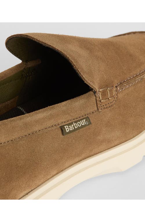 Barbour Carty Moc Toe Loafer In Taupe