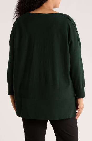 Boatneck Drop Shoulder Tunic