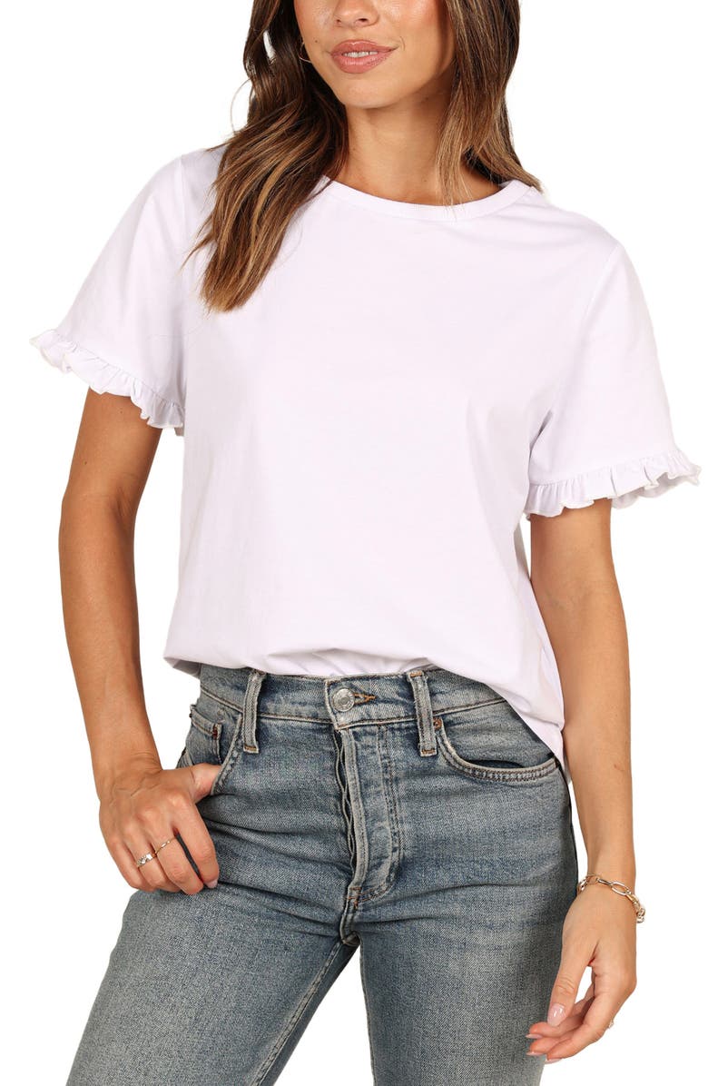 Petal & Pup Milo Ruffle Cuff T-Shirt, Main, color, 