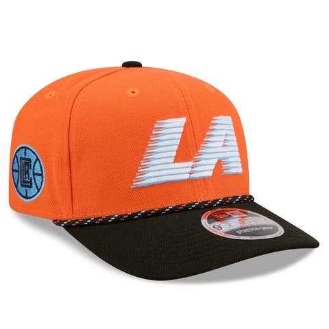 Men's New Era Orange/Black LA Clippers 2025/26 City Edition 9SEVENTY Adjustable Hat