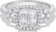 Ancona Fine Jewelry Princess Diamond Cluster Ring in Platinum