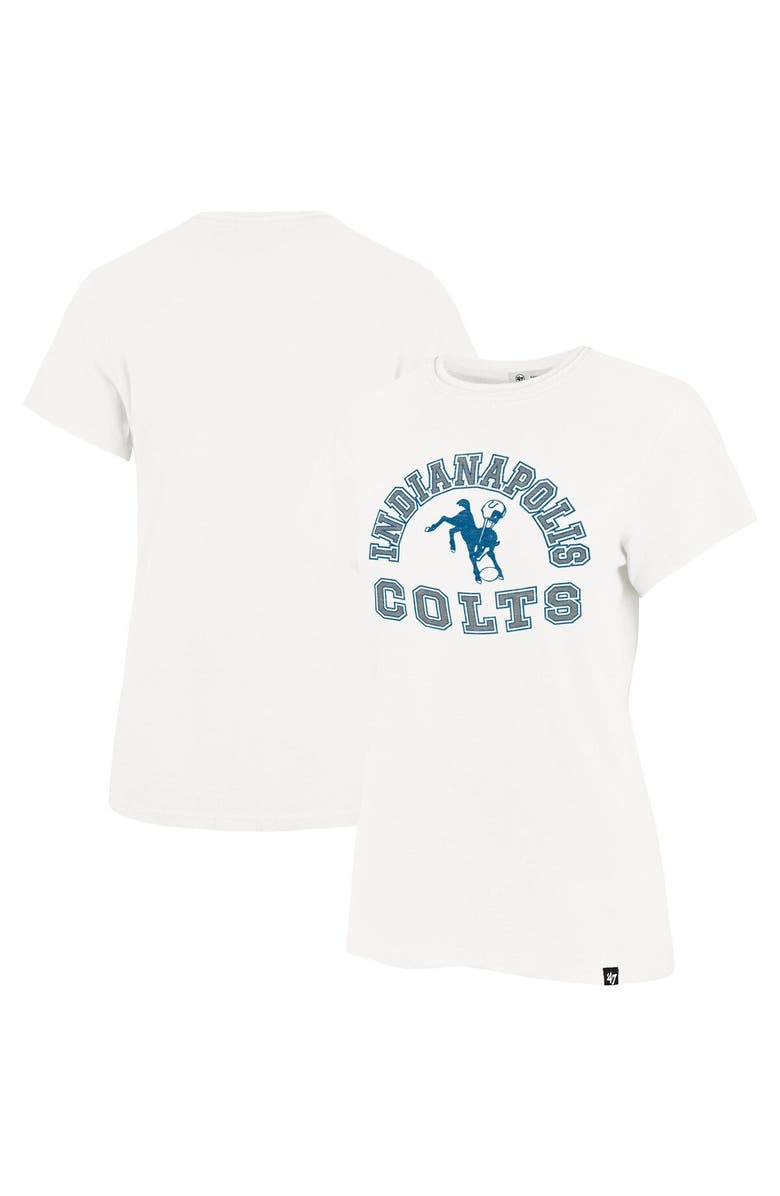 '47 Women's '47 White Indianapolis Colts Frankie T-Shirt, Main, color,