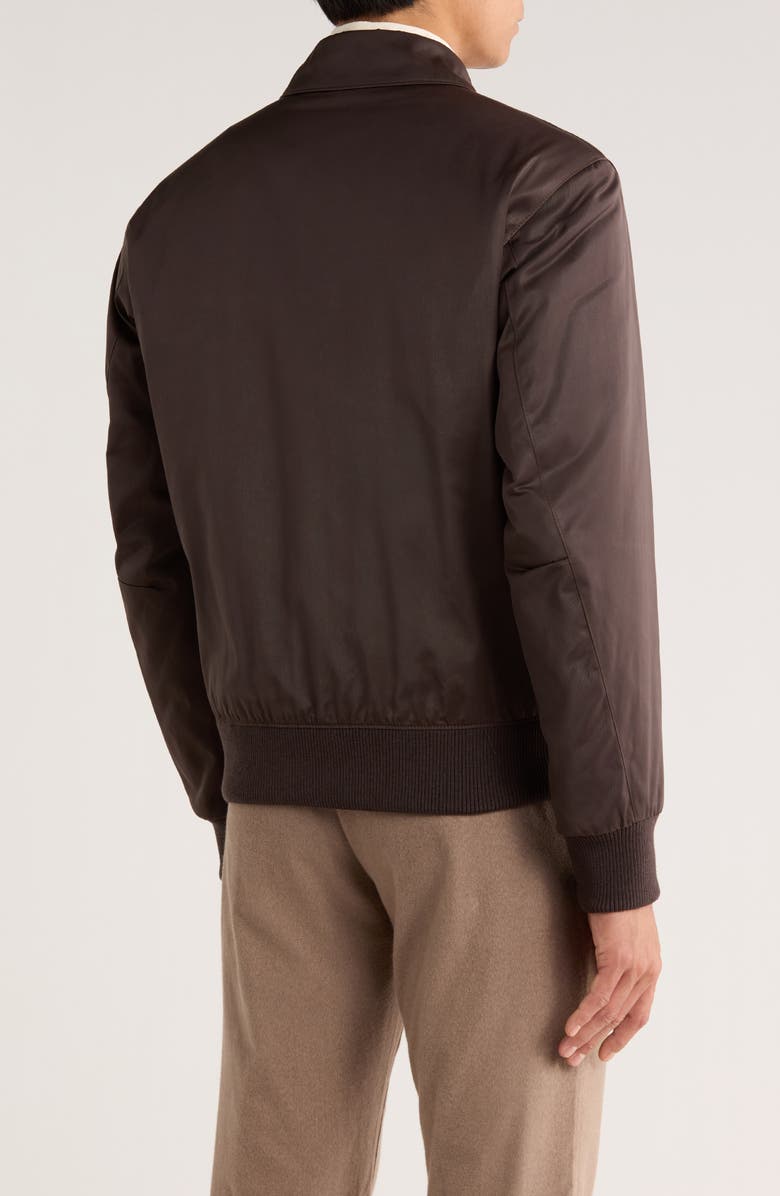 BOSS x David Beckham Cinsun Bomber Jacket, Alternate, color, Open Brown