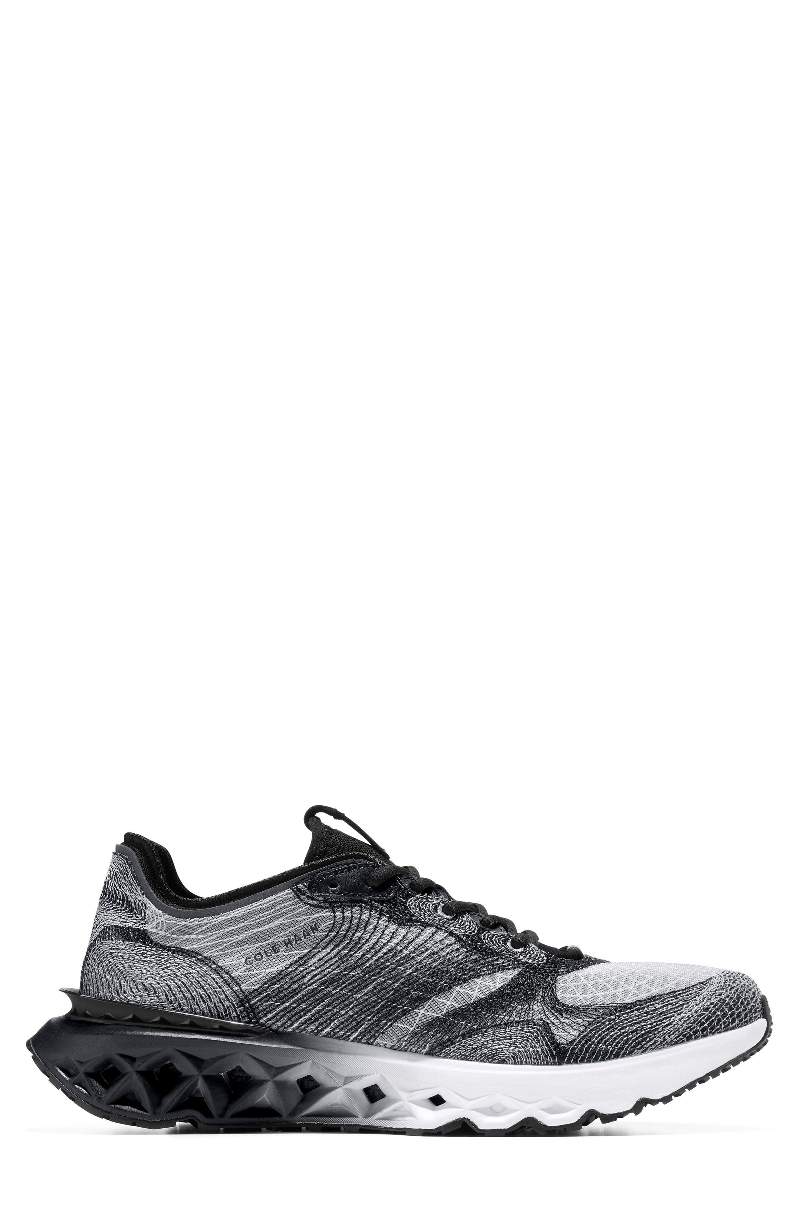 Cole Haan 5.Zerogrand Embrostitch Running Shoe, Alternate, color, Black/ Gray Pinstripe/ Optic