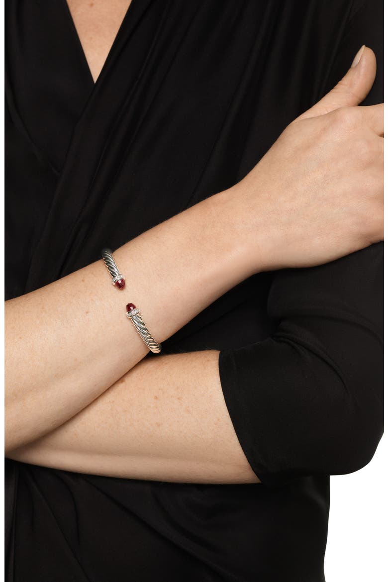 Cable Flex Bracelet, Alternate, color, RHODOLITE GARNET