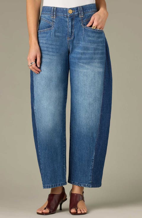 High Waist Barrel Jeans