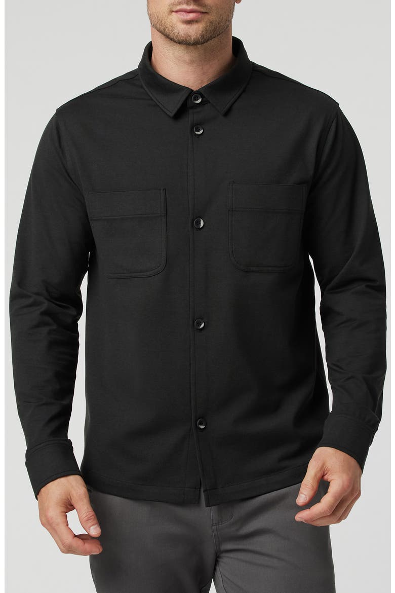 Coronado Shirt Jacket, Main, color, BLACK HEATHER