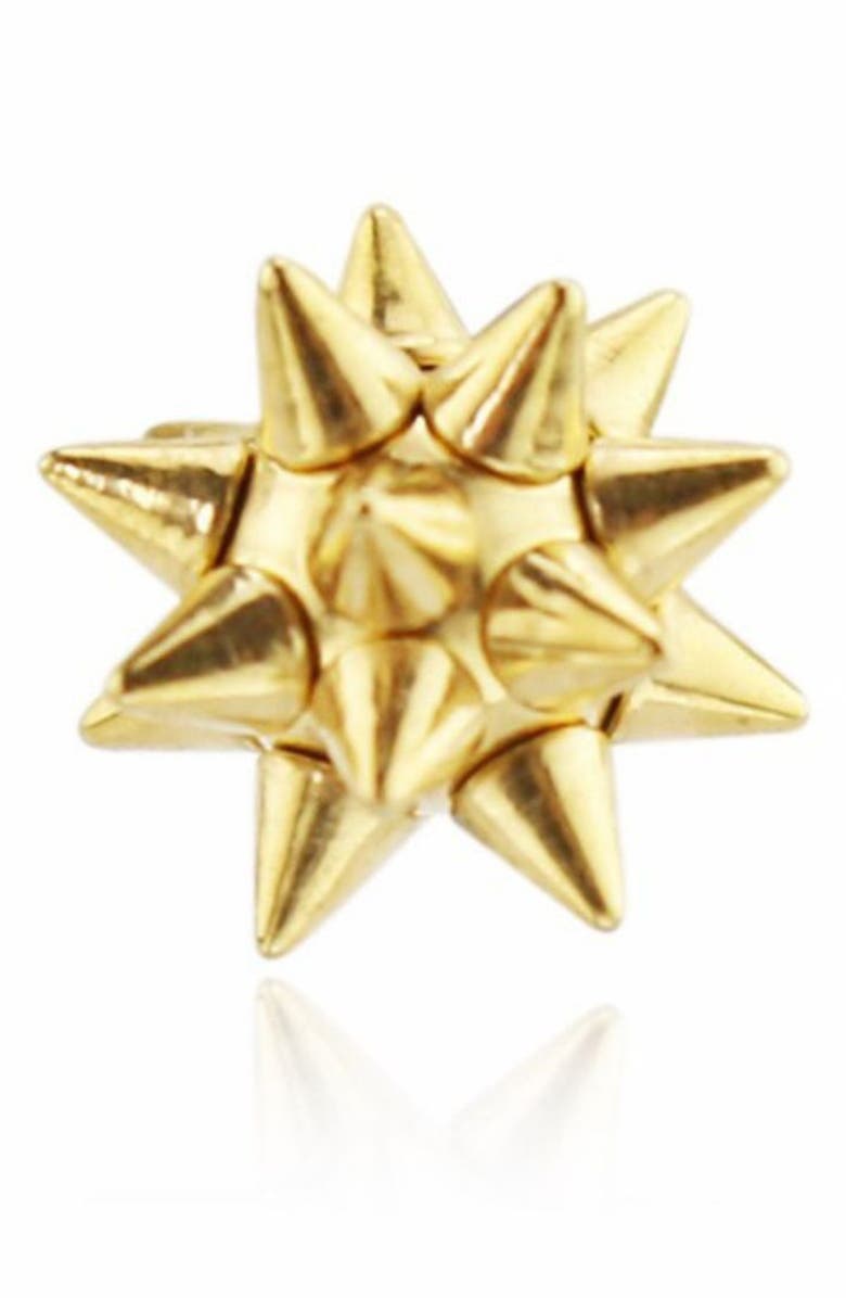 REBL Spike Stud Earrings, Alternate, color, Gold