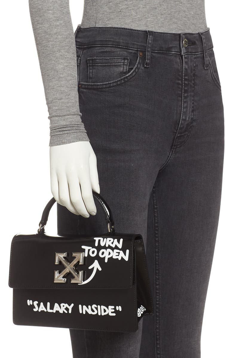 Off-White Jitney 1.4 Leather Crossbody Bag, Alternate, color,