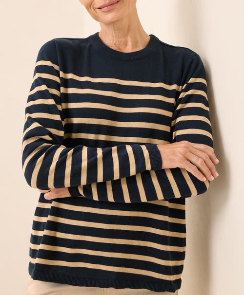 Pact Organic Cotton Classic Fine Knit Crew Sweater In Black