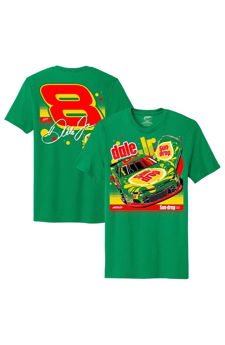 JR MOTORSPORTS OFFICIAL TEAM APPAREL Men's JR Motorsports Official Team Apparel Kelly Green Dale Earnhardt Jr. Sun Drop #8 Camaro T-Shirt, Main, color, Kelly Green