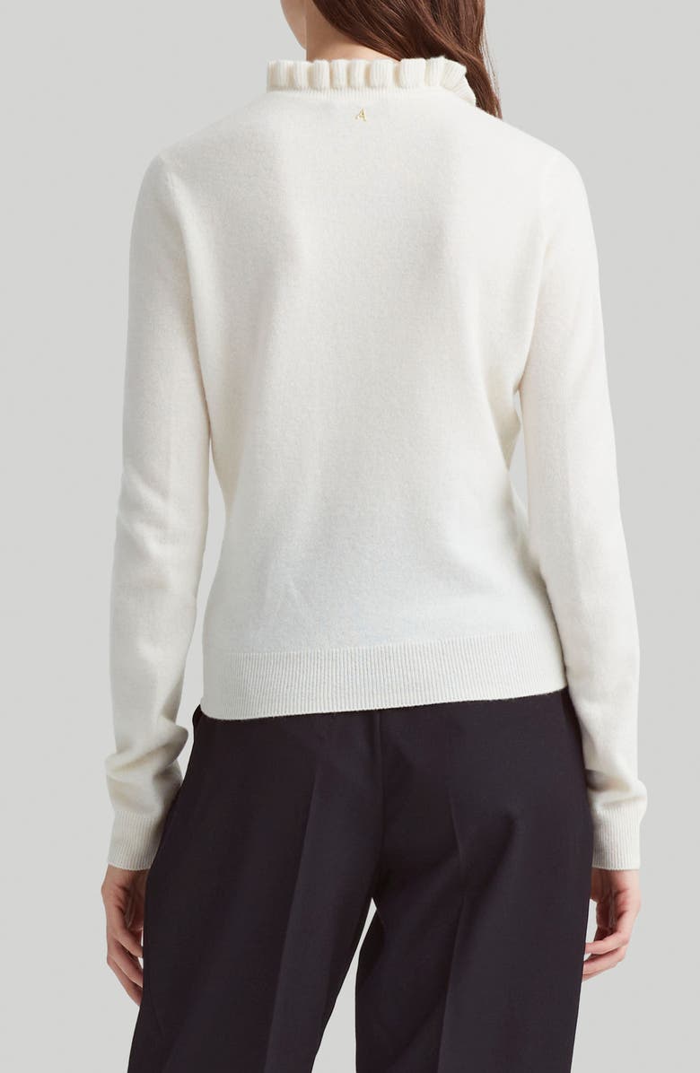 Altuzarra Circo Ruffle Neck Cashmere Sweater, Alternate, color, 