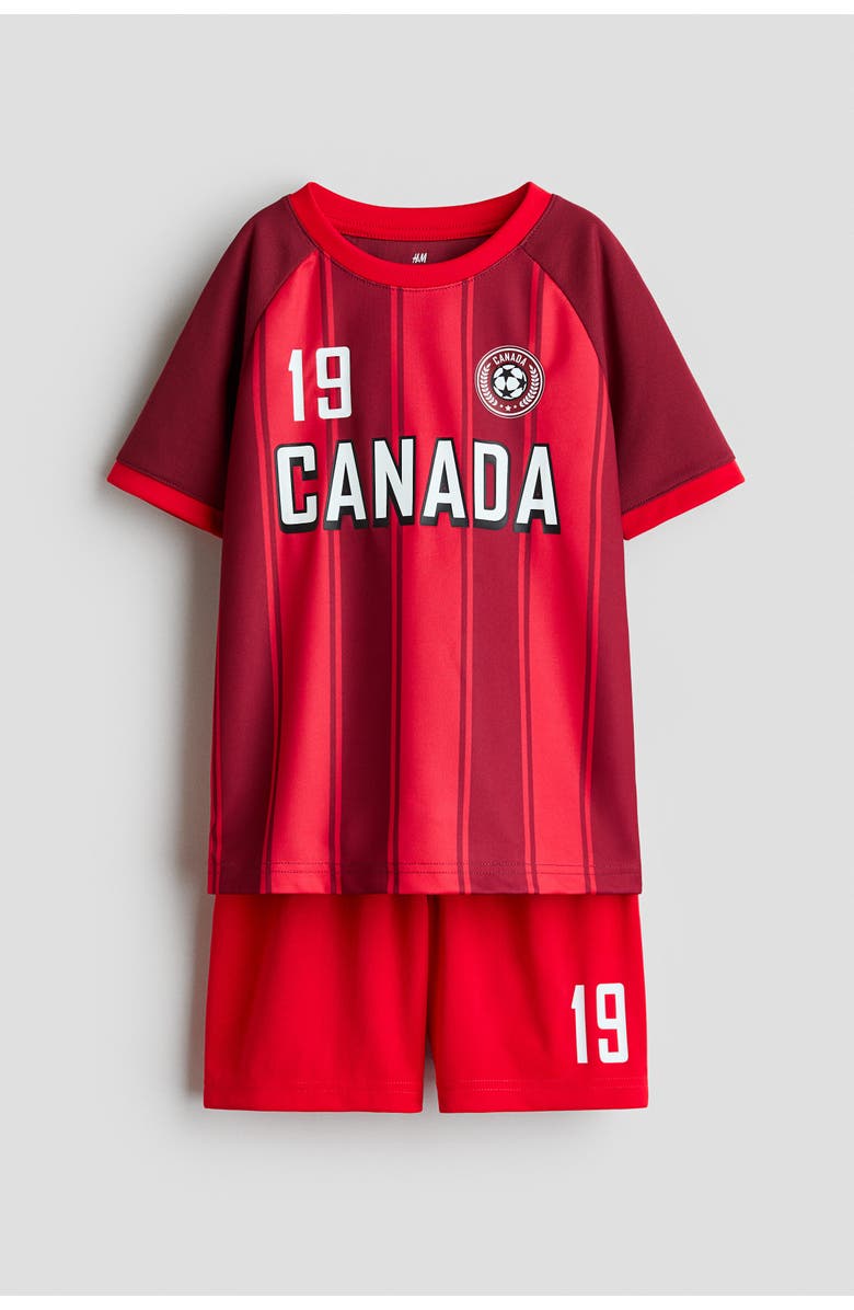 H&M Football Set, Main, color, Red/Canada