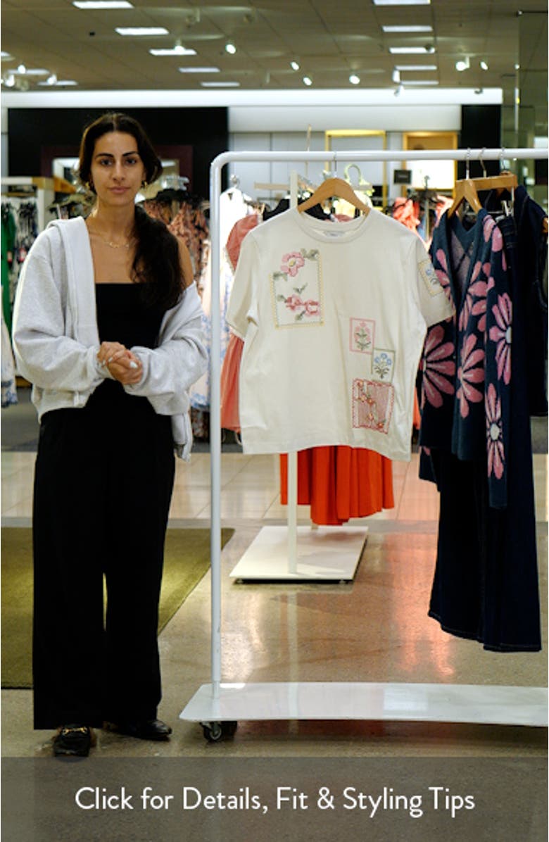 Cross Stitch Embroidered T-Shirt, sales video thumbnail